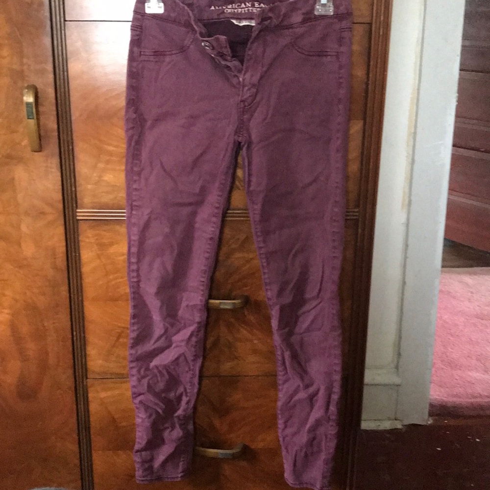 Maroon jeggings